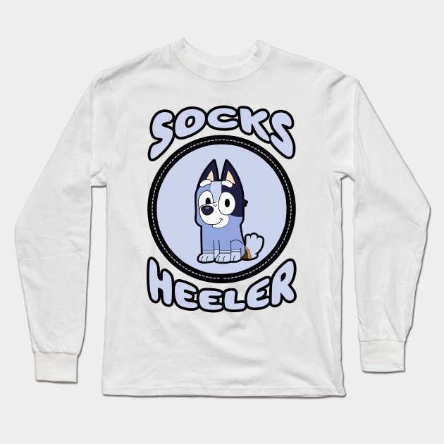 Socks Heeler II Long Sleeve T-Shirt by Gunung Sambojorka